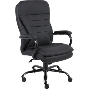 CHAIR, EXECUTIVE MANAGER, LORELL, LEATHER, BLACK