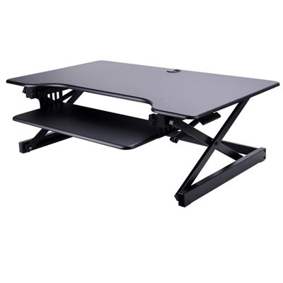 ETS RISER, DELUXE ERGONOMIC SIT TO STAND MONITOR, BLACK