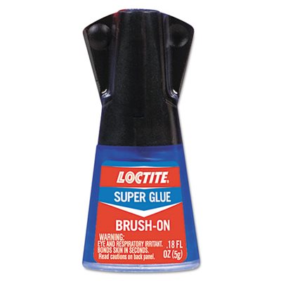 GLUE, LOCTITE SUPER BRUSH ON 0.17oz CLEAR