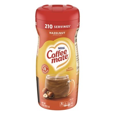 Hazelnut Creamer Powder, 15oz Plastic Bottle