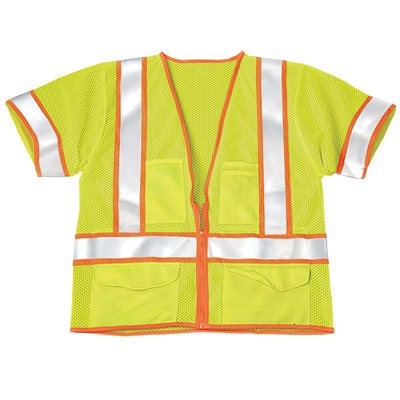 VEST, SAFETY, 4XL-5XL, ANSI CLASS 3, YELLOW