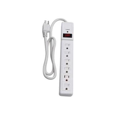 SURGE PROTECTOR, 6 OUTLET, WHITE, CENTURY