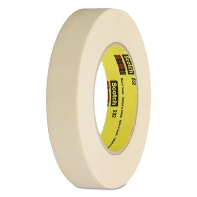 MASKING TAPE, HIGH-PERFORMANCE, 3" CORE, 18MM X 55M, TAN