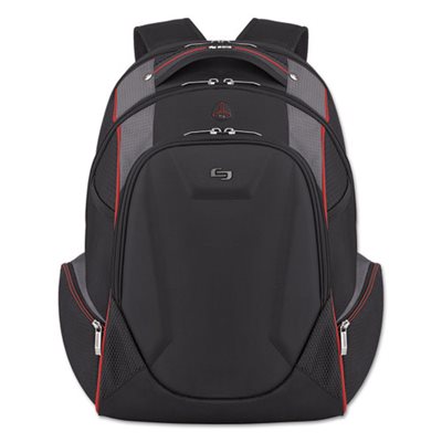 BACKPACK, LAUNCH LAPTOP 17.3 X 12 1 / 2 X 8 X 19 1 / 2 BLACK / RD