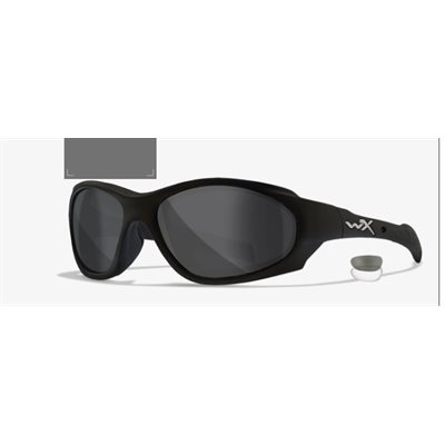 GLASSES, WILEY X, XL1 GREY, CLEAR, MATTE BLACK FRAME