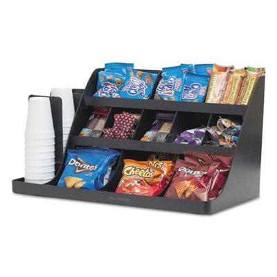 ORGANIZER, COFFEE CONDIMENT 14 COMPARTMENT BLACK