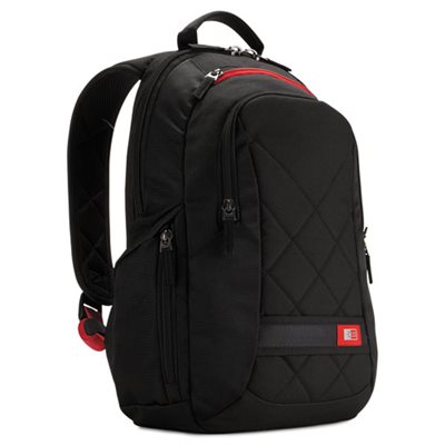 BACKPACK, DIAMOND 14" 6.3" X 13.4" X 17.3" BLACK CASELOGIC
