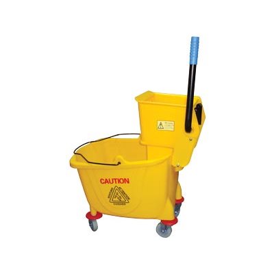 MOP BUCKET WRINGER COMBO, 35 QT HVY DUTY