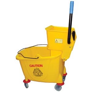 MOP BUCKET WRINGER COMBO, 35 QT HVY DUTY