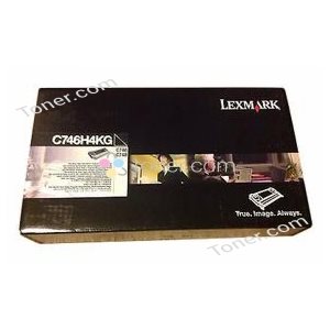 CARTRIDGE, TONER, LEXMARK, C746H1KG, High-Yield, 12000 Page-Yield, Black, TAA Compliant