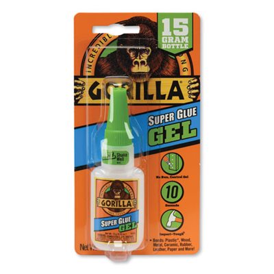 SUPER GLUE GEL, 0.53OZ DRIES CLEAR, 4 / PK