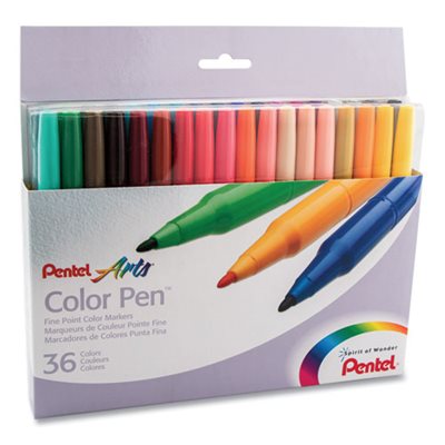 PEN, SET, Fine Point, 36 Assorted Colors, 36 / Set