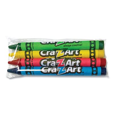 CRAYONS, WASHABLE ASSORTED 4 / PACK