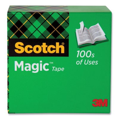 TAPE, INVISIBLE, Magic Tape, 1" x 1296", 1" Core, Clear