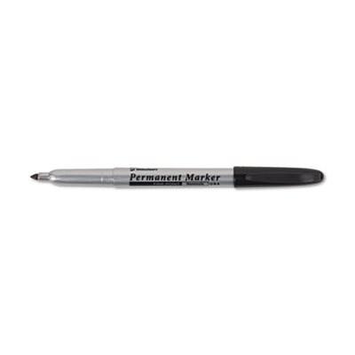 MARKER, PERMANENT, FINE TIP, BLACK, DOZEN