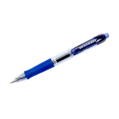 PEN, ROLLERBALL, RETRACTABLE, GEL, VISTA, .7MM, BLUE, ABILITYONE, DOZEN