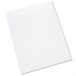 PAD, WRITING, 8.5" X 11", RULED, WHITE, 100 SHEETS, DOZEN