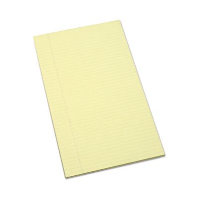 PAD, WRITING, 8.5"X14", RULED, YELLOW, 100 SHEETS