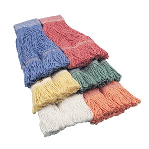 MOP HEAD, 24OZ LOOPED END, WET, BLUE YARN, POLY