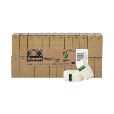 TAPE, INVISIBLE, Magic Greener Tape, .75" x 900", 1" Core, 24 / Pack