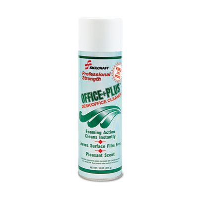 CLEANER, OFFICE PLUS, DESK AND OFFICE CLEANER, AEROSOL, ABILITYONE, 18 OZ