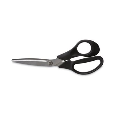 SCISSORS, STAINLESS STEEL 8" OFF SET HANDLE BLK