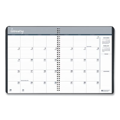 MONTHY PLANNER, 2024 7 X 8-3 / 4 JULIAN DATES BLK 14 MONTH