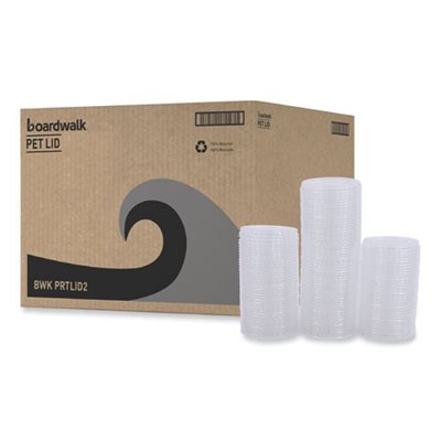 CUP LIDS, SOUFFLE / PORTION, FITS 2 OZ CUPS, CLEAR, 2500 / BX