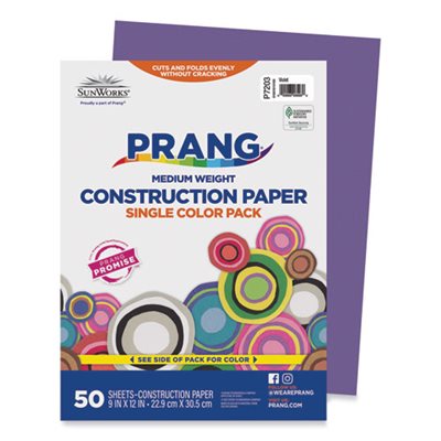 Construction Paper, SUNWORKS, 58lbs, 9" x 12", Violet, 50 Sheets / Pack