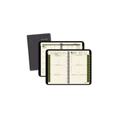 APPOINTMENT BOOK, WEEKLY / MONTHLY, 4.875 x 8", BLACK 2020