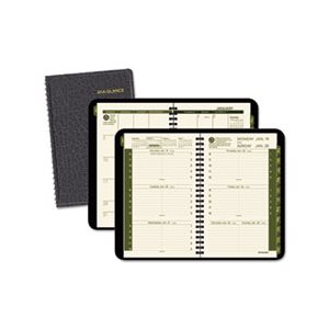 APPOINTMENT BOOK, WEEKLY / MONTHLY, 4.875 x 8", BLACK 2020