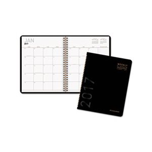 PLANNER, CONTEMPORARY, MONTHLY, 6.875" x 8.75", BLACK, 2020