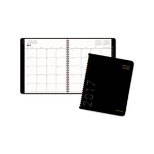 PLANNER, CONTEMPORARY, MONTHLY, PREMIUM PAPER, 8.875" x 11", BLACK, 2020