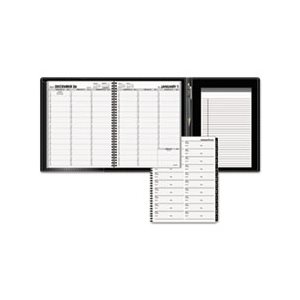 APPOINTMENT BOOK, PLUS, WEEKLY, 8.25" x 10.875", BLACK, 2020-2021