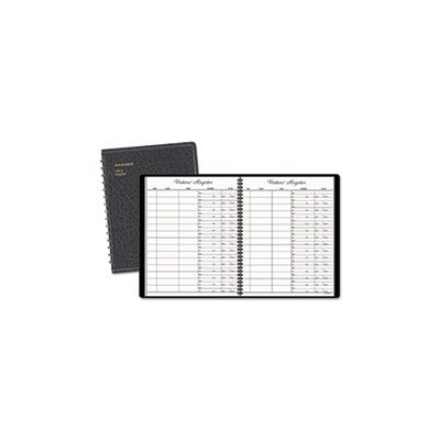 VISITOR REGISTER BOOK, RECYCLED, 8.5" x 11", BLACK