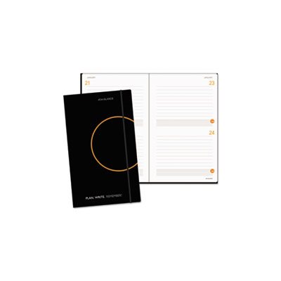 PLANNER, PLAN. WRITE. REMEMBER., NOTEBOOK, TWO Days PER PAGE, 5.125" x 8.125", BLACK