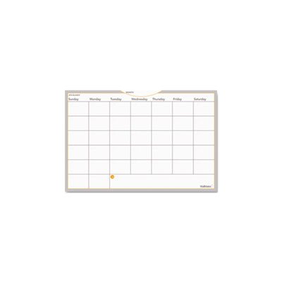 PLANNER, WALLMATES, SELF-ADHESIVE, DRY ERASE, MONTHLY, 36" x 24"