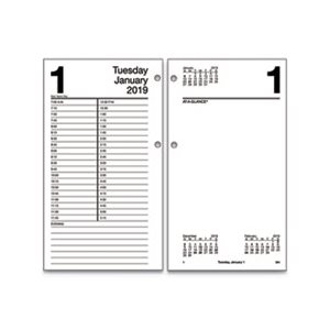 DESK CALENDAR REFILL, LARGE,  4.5" x 8", WHITE