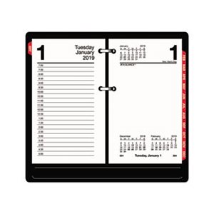 DESK CALENDAR REFILL, RECYCLED, WITH TABS, 3.5" x 6", WHITE, 2022