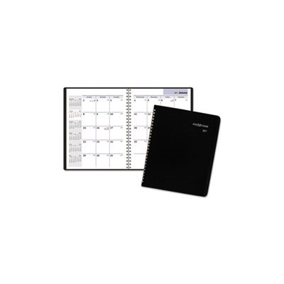 Monthly Planner, 8.75 x 7, Black, 2021