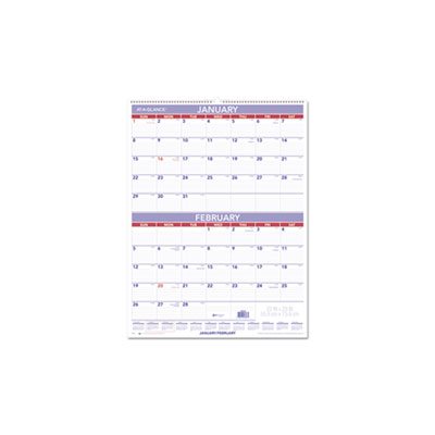 WALL CALENDAR, TWO-MONTH, 22" x 29", 2020