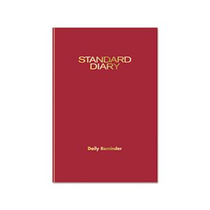 Standard Diary Recycled Daily Reminder, Red, 7.5 x 5.13, 2021