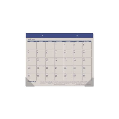 DESK PAD, FASHION COLOR, 22" x 17", BLUE, 2020 DESK PAD, FASHION COLOR, 22" x 17", BLUE, 2020