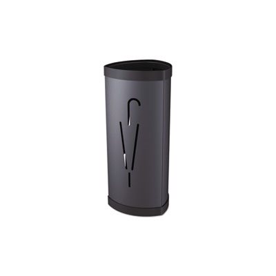 UMBRELLA STAND, TRIANGULAR, 10 1 / 4"w x 10 1 / 4"d x 23 2 / 3"h, BLACK