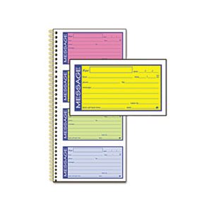 TELEPHONE MESSAGE BOOK, WIREBOUND, TWO-PART, CARBONLESS, 200 FORMS
