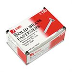FASTENER, BRASS PRONG, PAPER FILE FASTENERS, 1.5" LENGTH, 100 / BOX