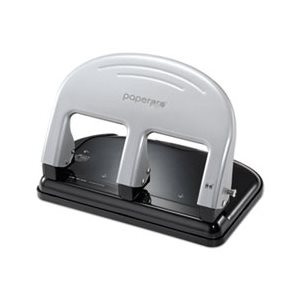 HOLE PUNCH, inPRESS, THREE-HOLE, 40-SHEET CAPACITY, BLACK / SILVER