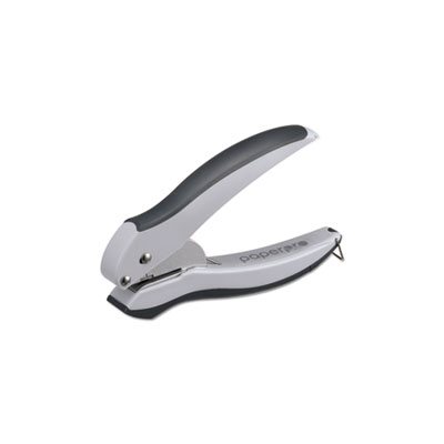 HOLE PUNCH, inLIGHT, ONE-HOLE, 10-SHEET CAPACITY, GRAY