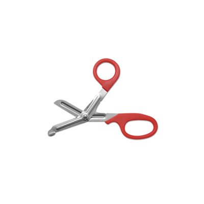 SNIPS, OFFICE, STAINLESS STEEL, 7" LONG, RED