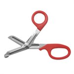 SNIPS, OFFICE, STAINLESS STEEL, 7" LONG, RED